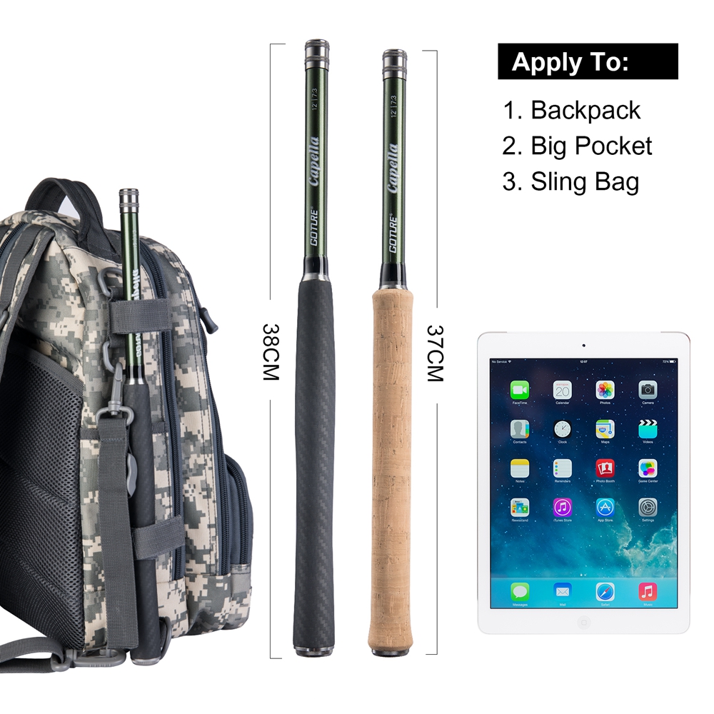 Goture Tenkara Quai Xẻ Combo 3 - đánh giá và giá Fishing Rod Carbon Fiber