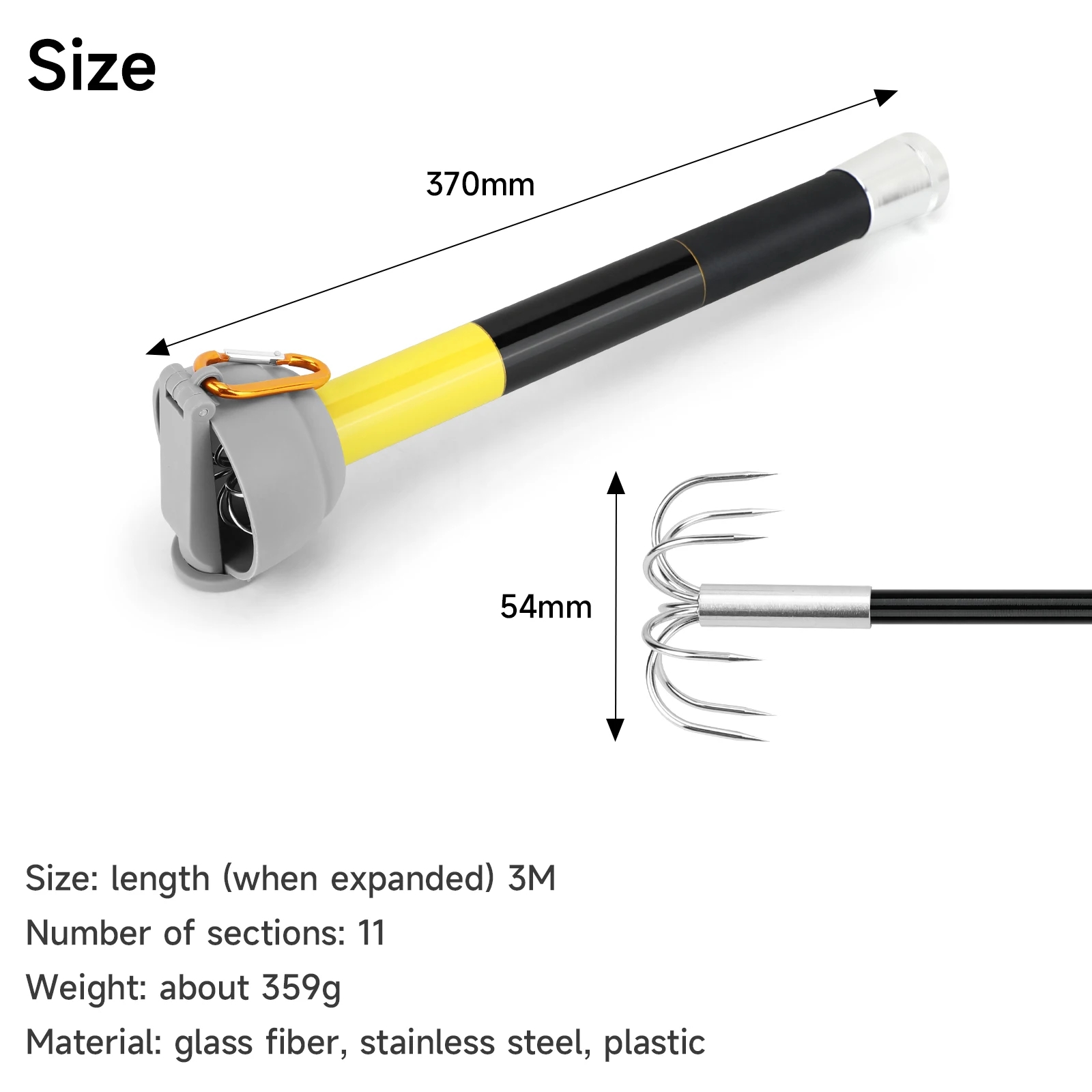 SANLIKE 7-claw Stainless Steel - đánh giá và giá Fishing Rod Carbon Fiber