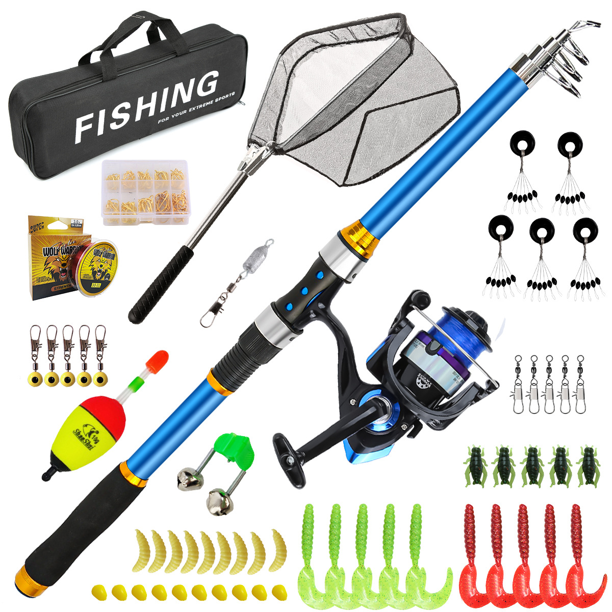 2.1-3.6M Telescopic Glass Fibe - đánh giá và giá Fishing Rod Carbon Fiber
